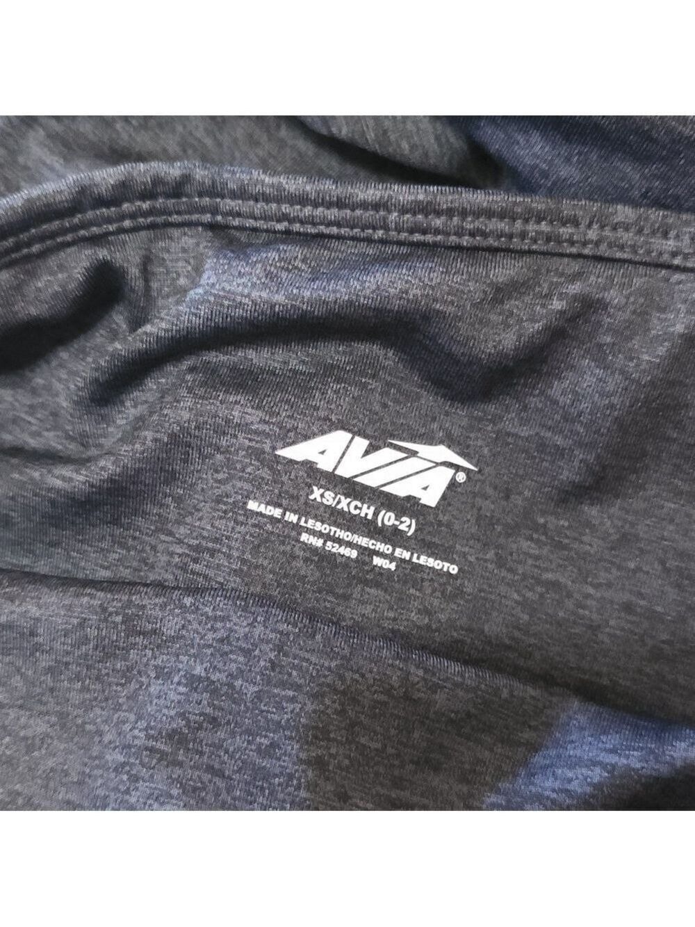 Avia Women's Charcoal Heather Stretch Leggings - Picture 2 of 3